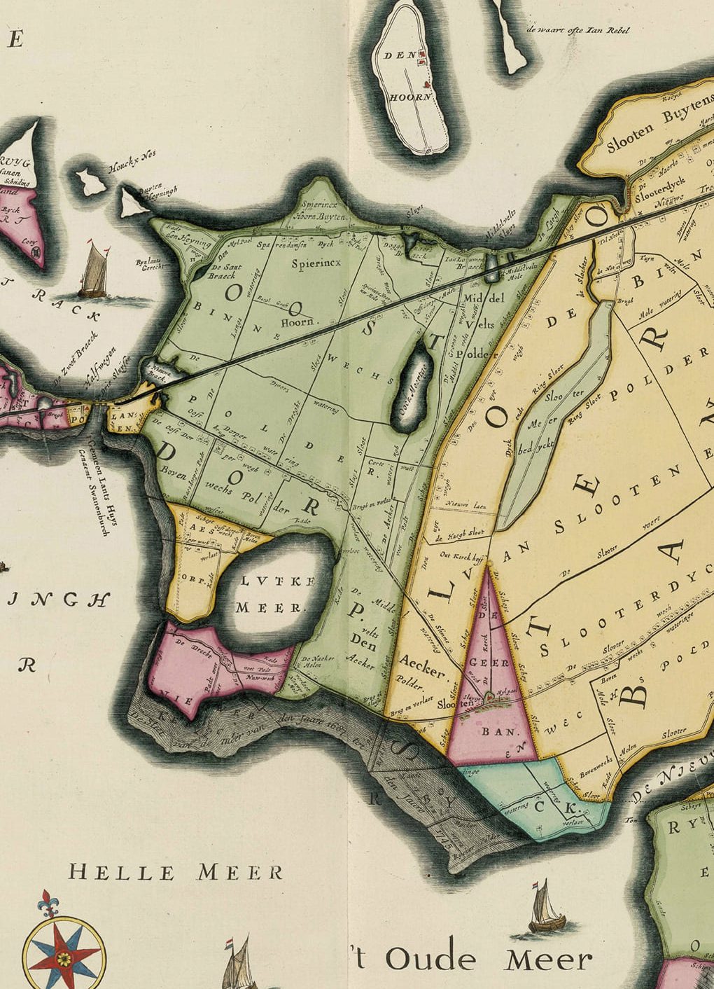 image-1 (1) Historische kaart van Vijfhuizen uit 1746 – onze geschiedenis Vijfhuizen in beeld